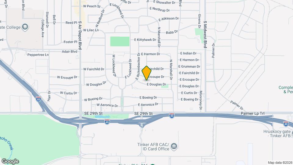215 E Douglas Dr Map and Location Details