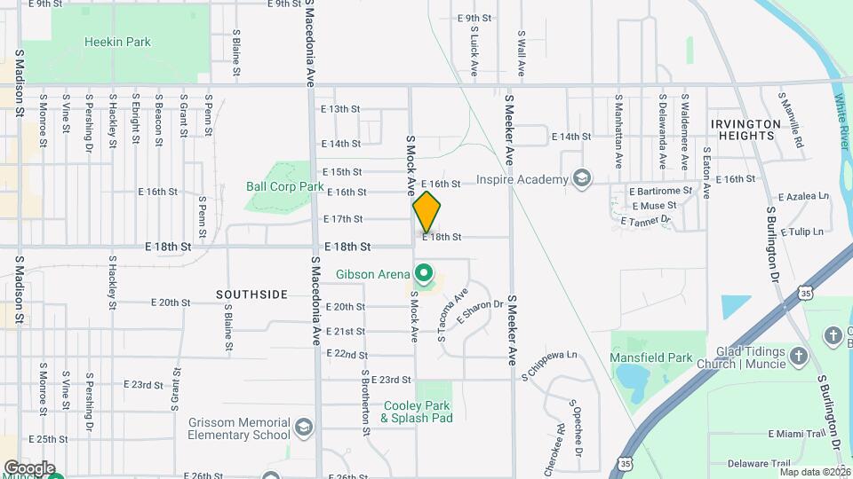 2105 E 18th St Map and Location Details