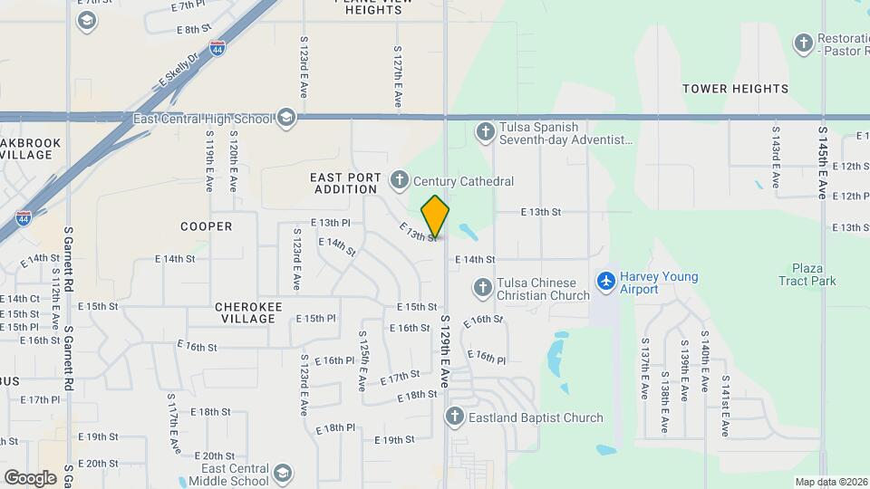 12804 E 13th St Map and Location Details