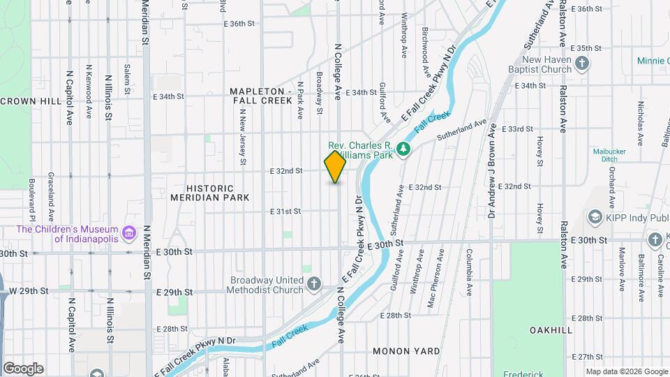 3130 N College Ave Mapa y Detalles de la Ubicación