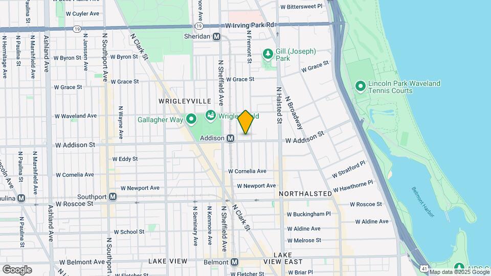910 W Addison St Mapa y Detalles de la Ubicación