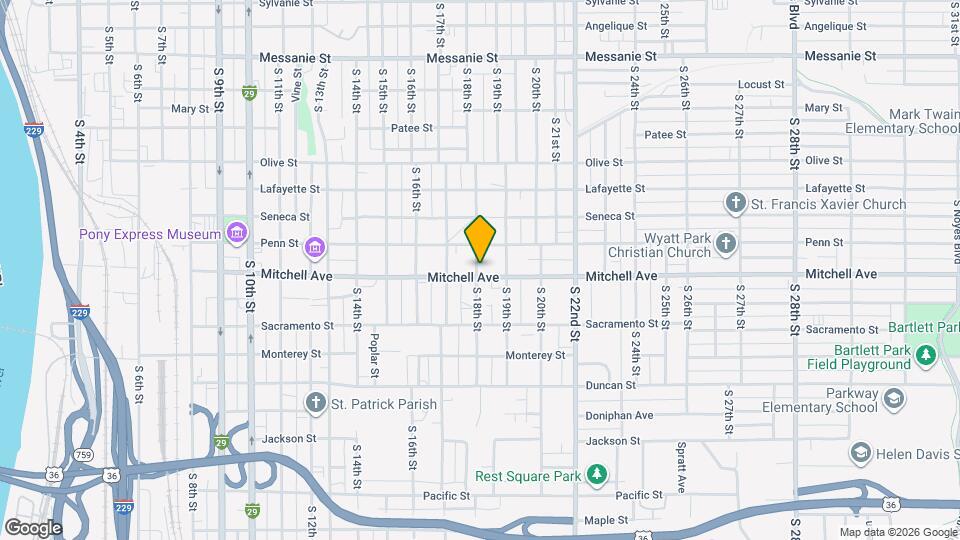 1801-1803 Mitchell Ave Map and Location Details