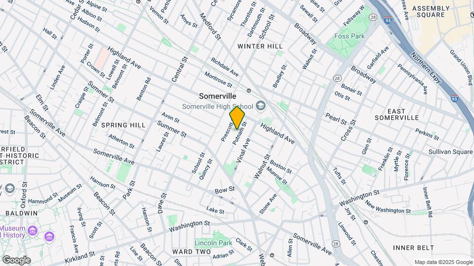 48 Putnam St, Unit 1 Map and Location Details