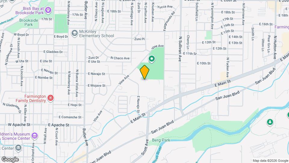 1066 E Navajo St Map and Location Details