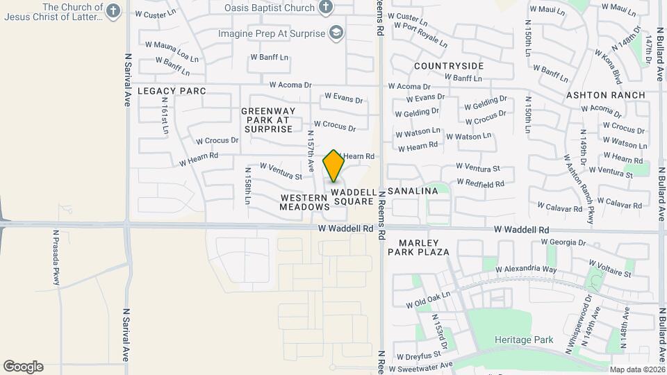 15638 W Redfield Rd Map and Location Details