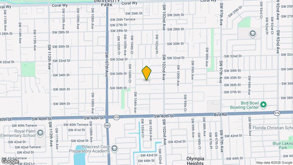 10315 SW 35th Ter Map and Location Details