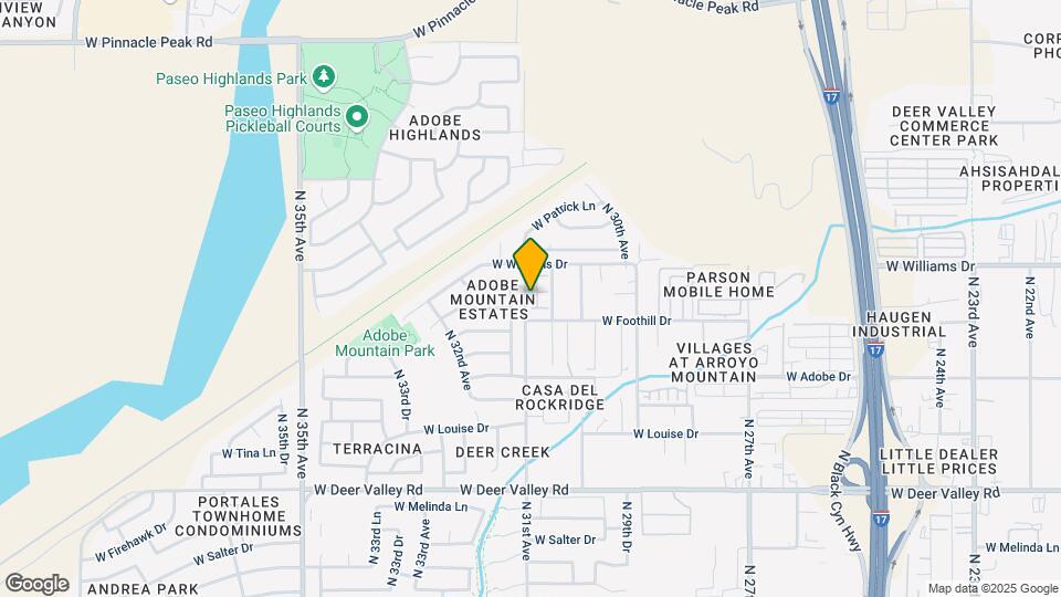 22507 N 31st Ave Map and Location Details