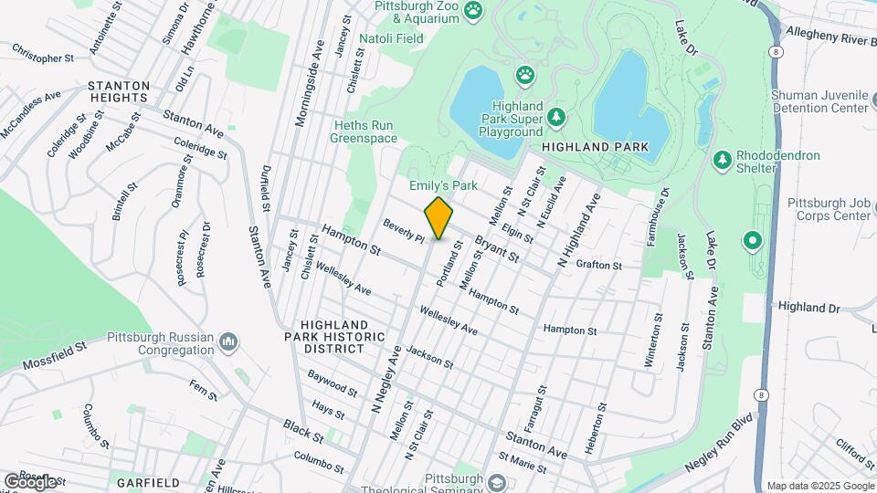 1132 N Negley Ave Map and Location Details