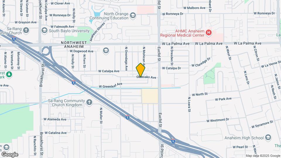 1762-1770 W Glenoaks Ave Map and Location Details