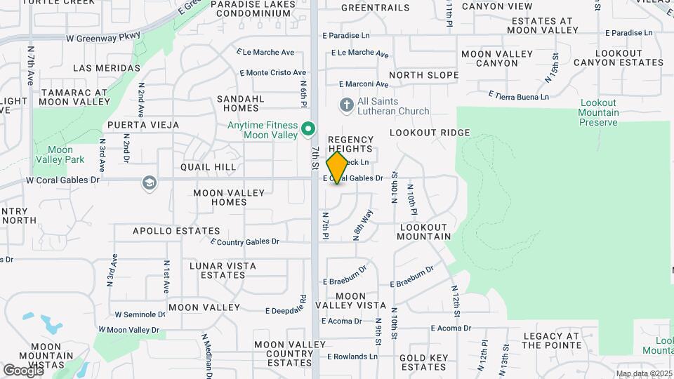 802 E Caribbean Ln Map and Location Details