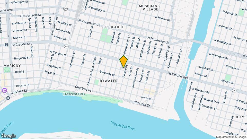 3719 N Rampart St Map and Location Details