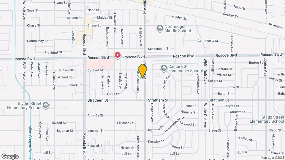 8123 Lindley Ave Mapa y Detalles de la Ubicación