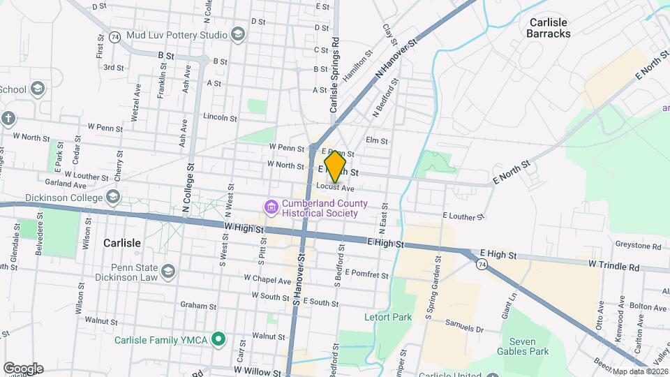 36 Locust Ave Map and Location Details