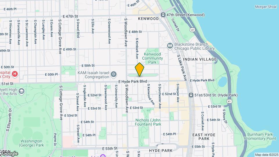 1300 E Hyde Park Blvd Map and Location Details
