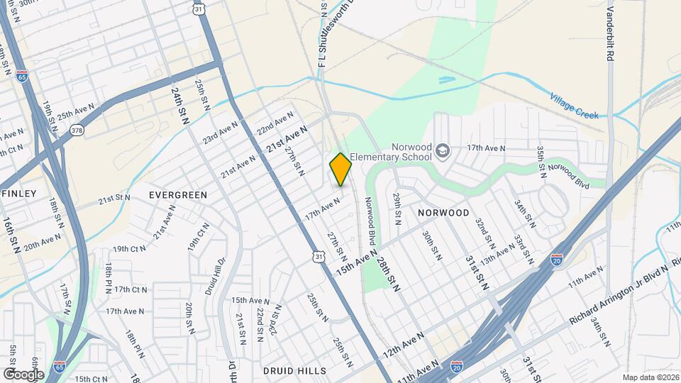 1708 28th St N Map and Location Details