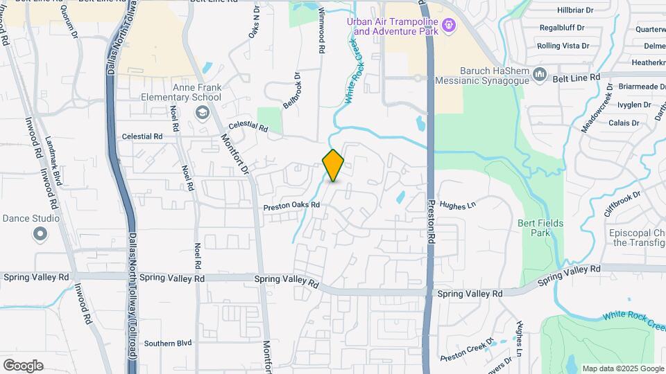 5619 Preston Oaks Rd Map and Location Details