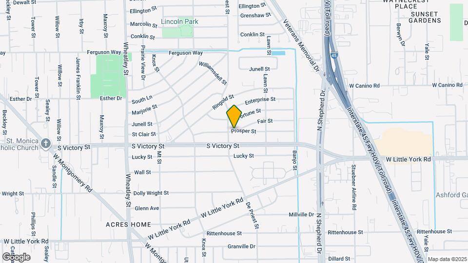 859 Prosper St Map and Location Details