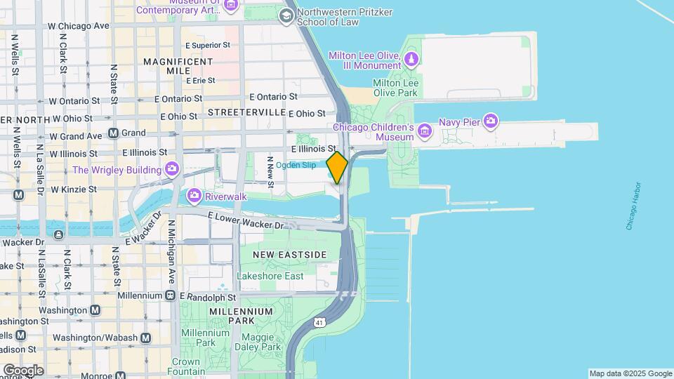 445 E North Water St Map and Location Details