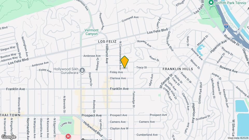 4343 Finley Ave Map and Location Details