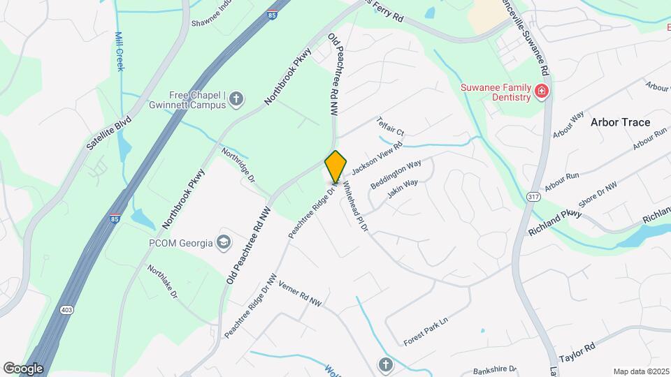 462 Peachtree Ridge Dr NW Map and Location Details
