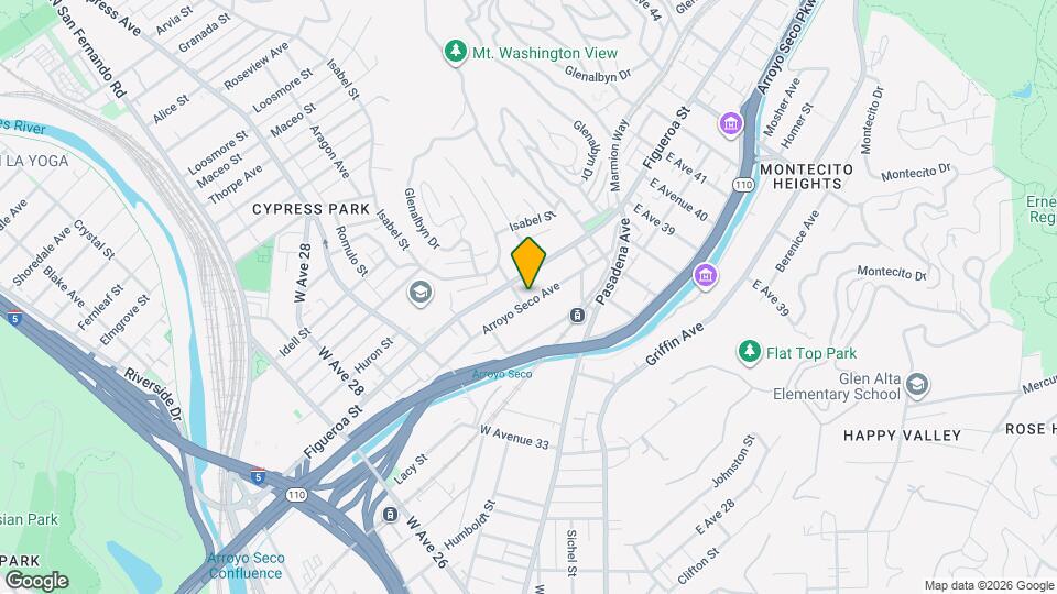 3509 Arroyo Seco Ave Map and Location Details