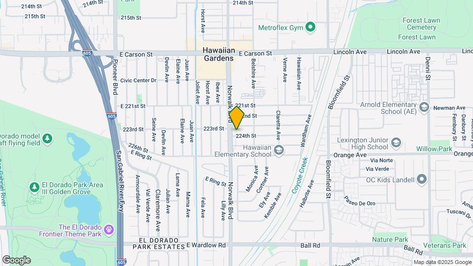12213 E 224th St Map and Location Details