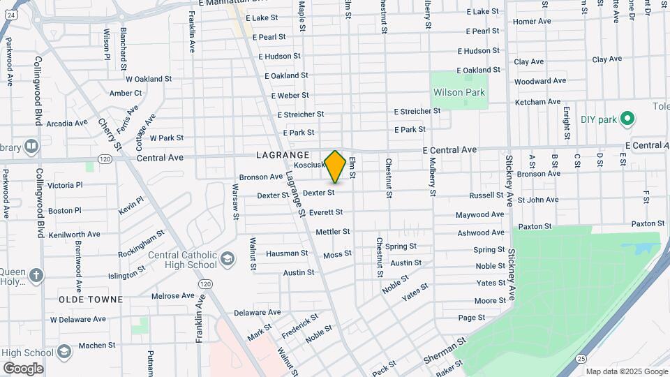 319 Dexter St Map and Location Details