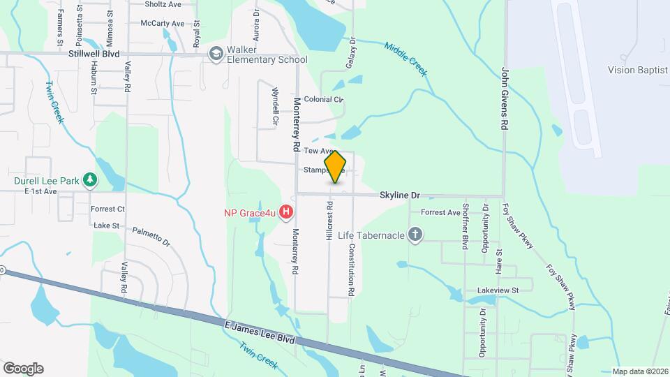 3083 Skyline Dr Map and Location Details