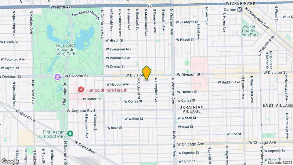 2532 W Haddon Ave, Unit 1 Map and Location Details