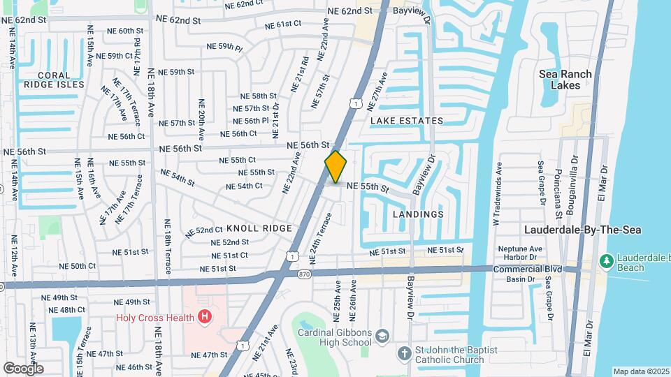 5495 NE 25th Ave, Unit 304 Map and Location Details