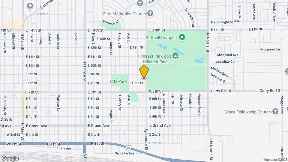 800 Sycamore St, Unit #1 Map and Location Details