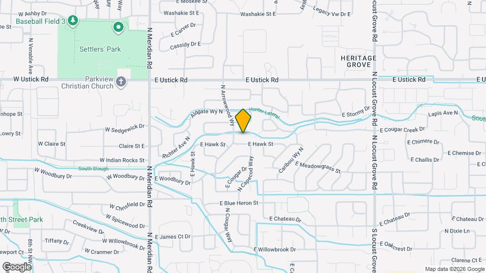 725 E Wakely St Map and Location Details