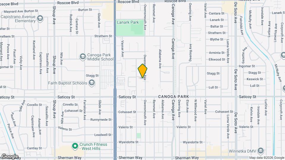 7711 Owensmouth Ave Mapa y Detalles de la Ubicación