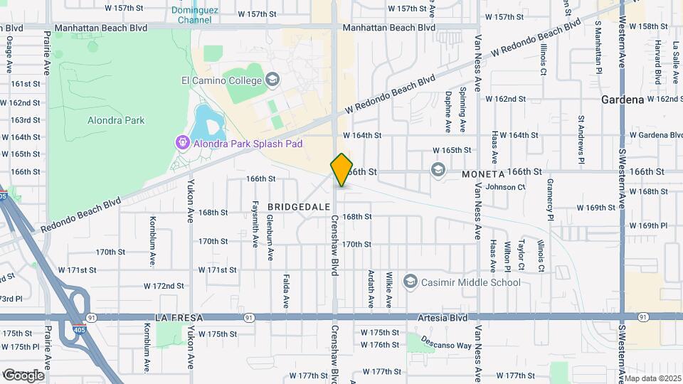 16638-16642 Crenshaw Blvd Mapa y Detalles de la Ubicación