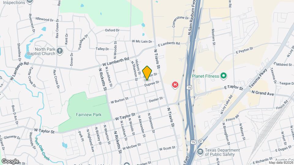 2205 N Hickory St Map and Location Details