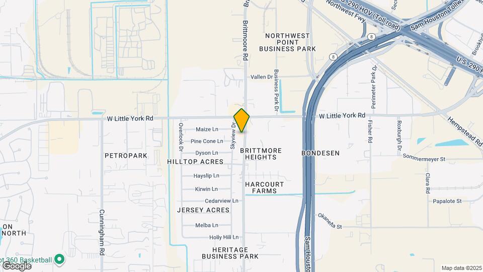 6607 Brittmoore Rd Map and Location Details