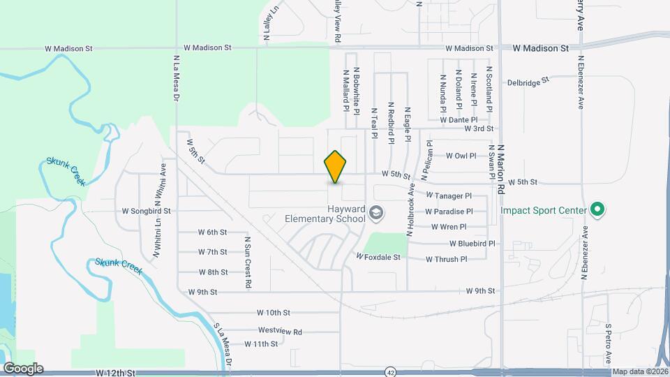 420 N Cockatiel Ave Map and Location Details