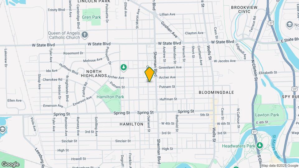 928 Putnam St Map and Location Details