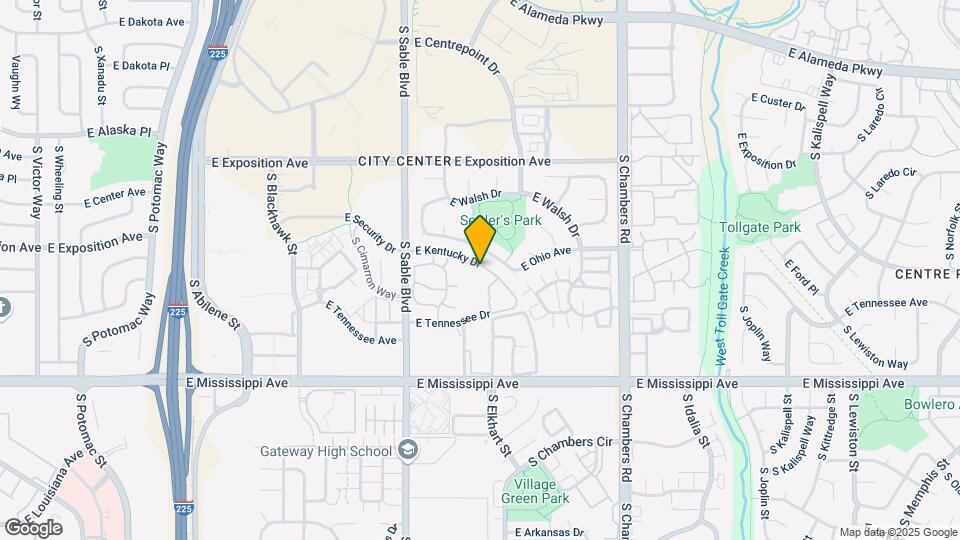14740 E Kentucky Dr Map and Location Details