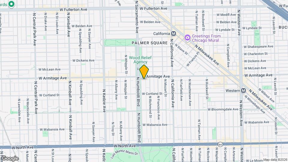 1947 N Humboldt Blvd Map and Location Details