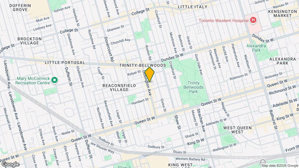 149 Ossington Ave, Unit B Map and Location Details