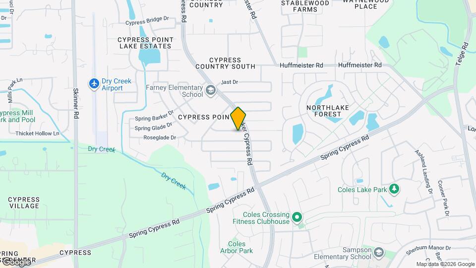 16215 Cypress Trace Dr Map and Location Details