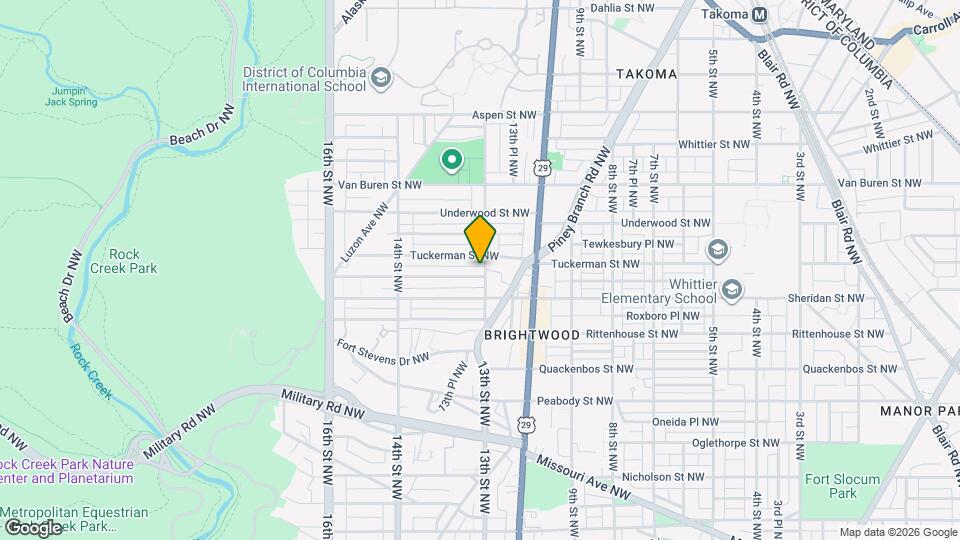 1301 Somerset Pl NW Map and Location Details