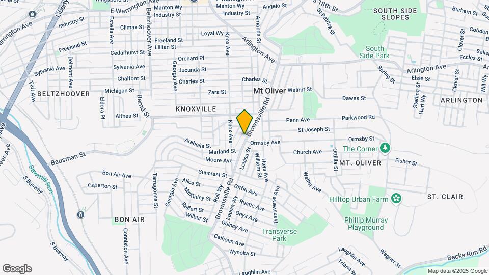 420 Brownsville Rd Map and Location Details