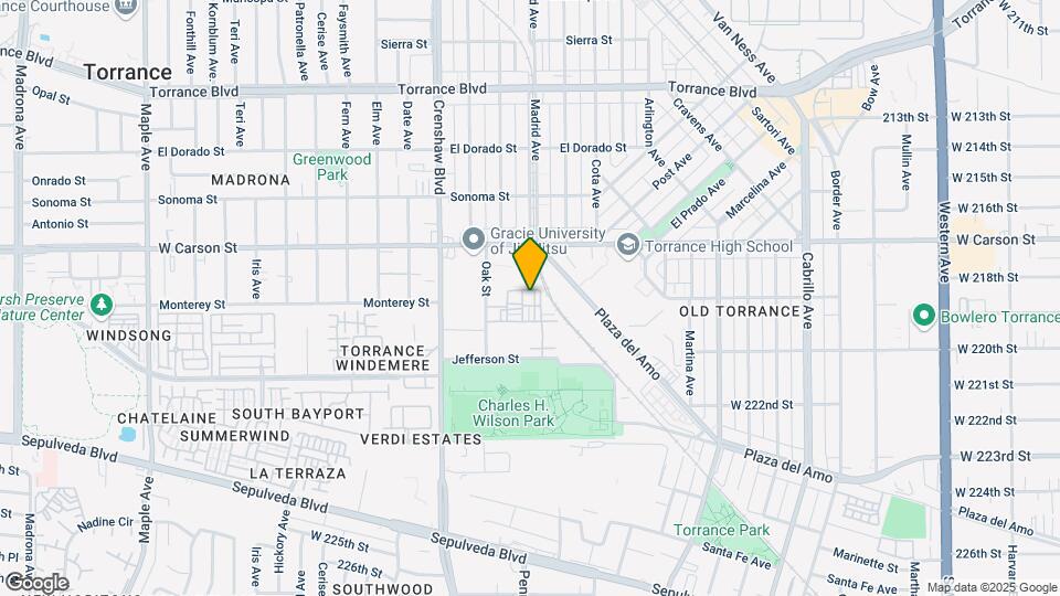 1800 Oak St Map and Location Details