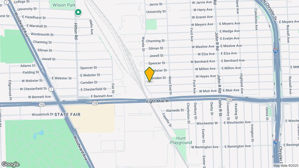 1261 E Chesterfield St Map and Location Details