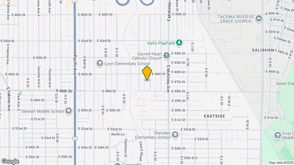 4622 E F St Map and Location Details