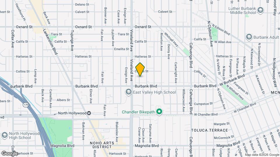 5630 1/2 Craner Avenue Map and Location Details