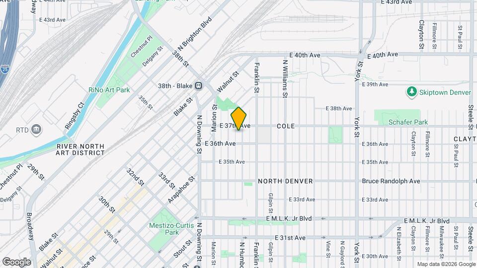 3635 N Humboldt St Map and Location Details