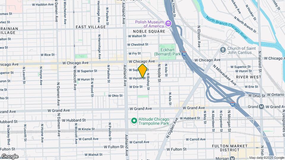 1463 W Huron St-Unit -UNIT1F Map and Location Details